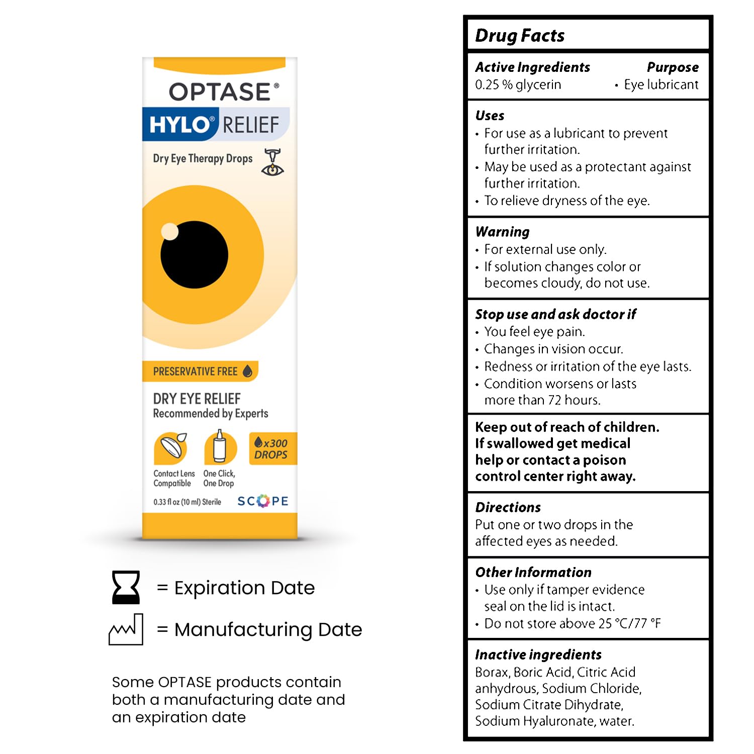 Optase HYLO Relief drops are lens-friendly for daily contact lens wear.