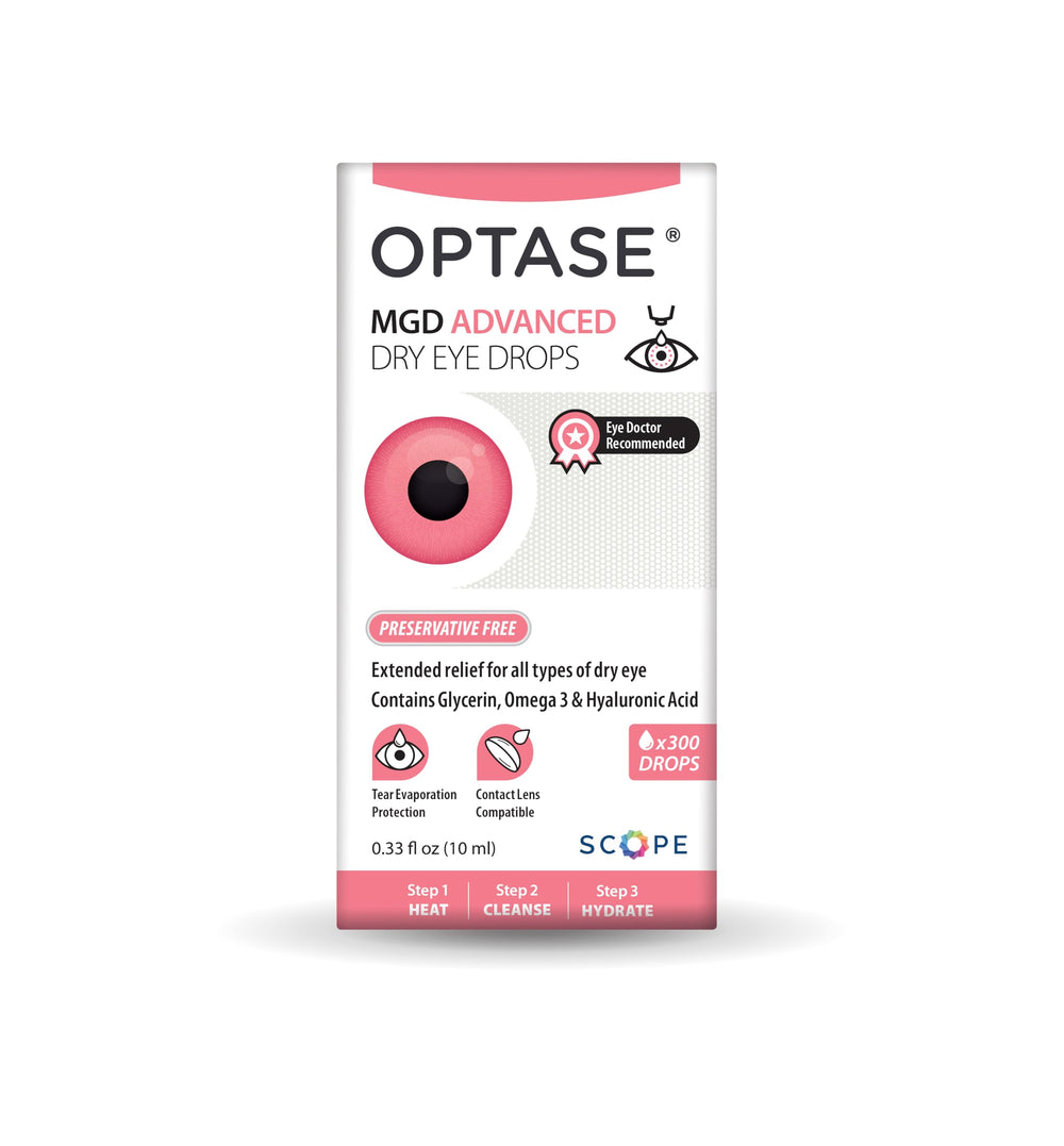 Eye application shot showing easy, precise drops for dry eye relief