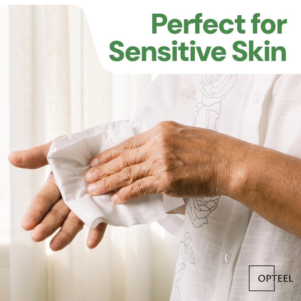 OPTEEL wipes for caregivers, reliable daily hygiene support.