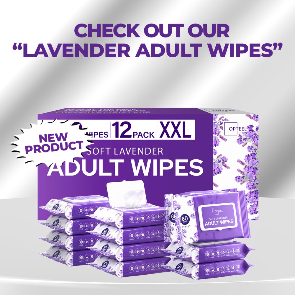OPTEEL large body wipes enable easy full-body cleansing.
