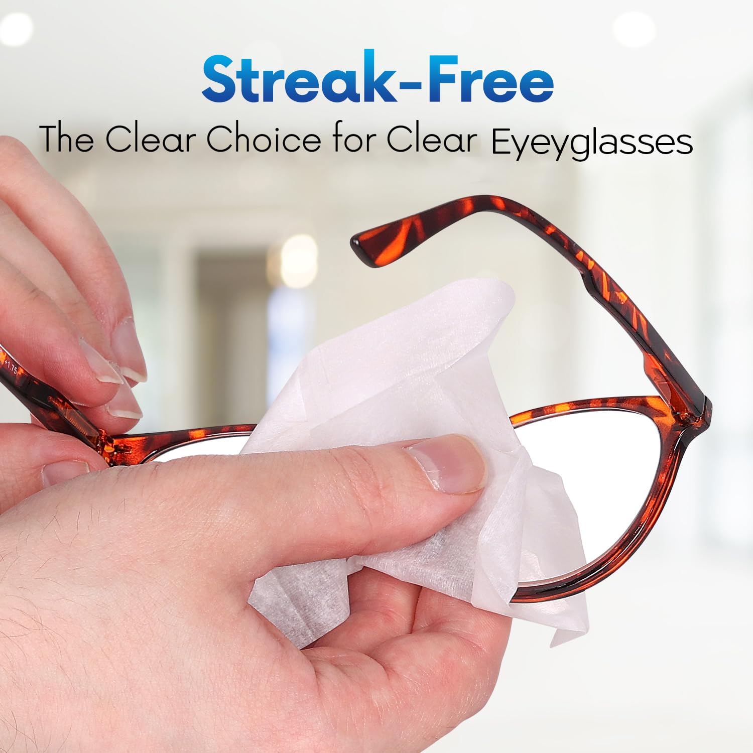 Opteel Lens Wipes bulk 600-count pack for home and office use.