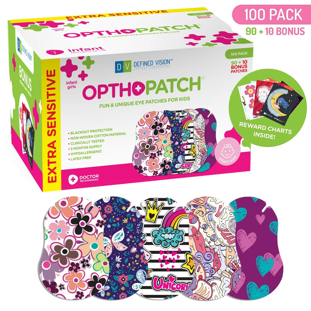 Opthopatch breathable soft material provides all-day comfort on delicate skin.