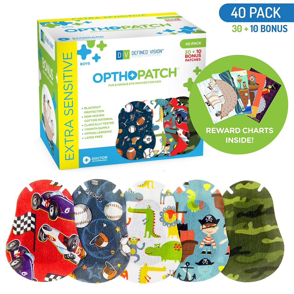Opthopatch Kids Series I eye patch uses latex-free adhesive to reduce irritation.