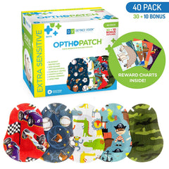 Opthopatch Kids Series I eye patch uses latex-free adhesive to reduce irritation.