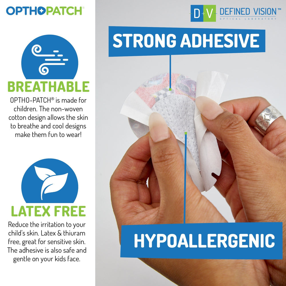 Opthopatch rewards chart included motivates kids during routine.