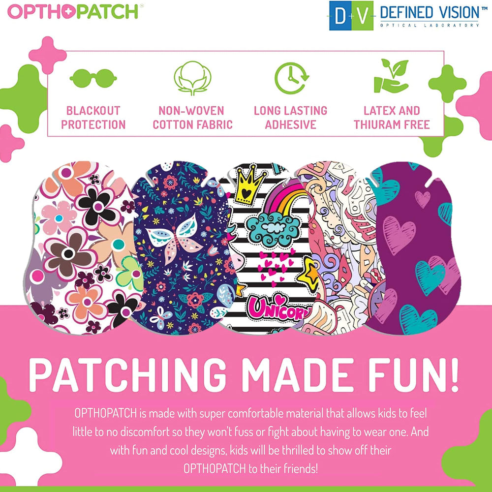 Opthopatch rewards charts included to motivate consistent patching routines.
