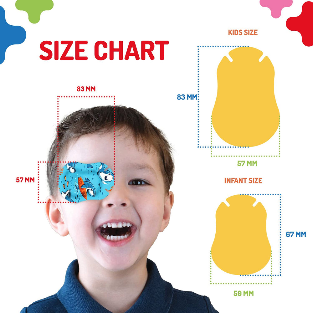 Opthopatch Series II boys patch pattern design makes wearing patches fun