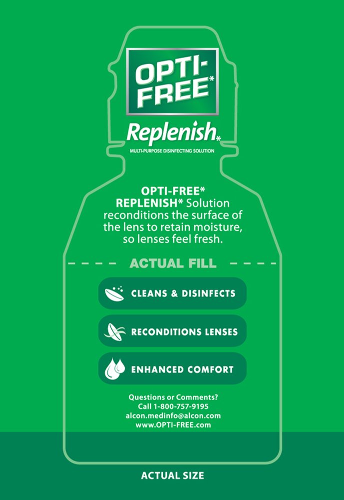 Opti-Free Replenish compatible with silicone hydrogel soft lenses for versatile use