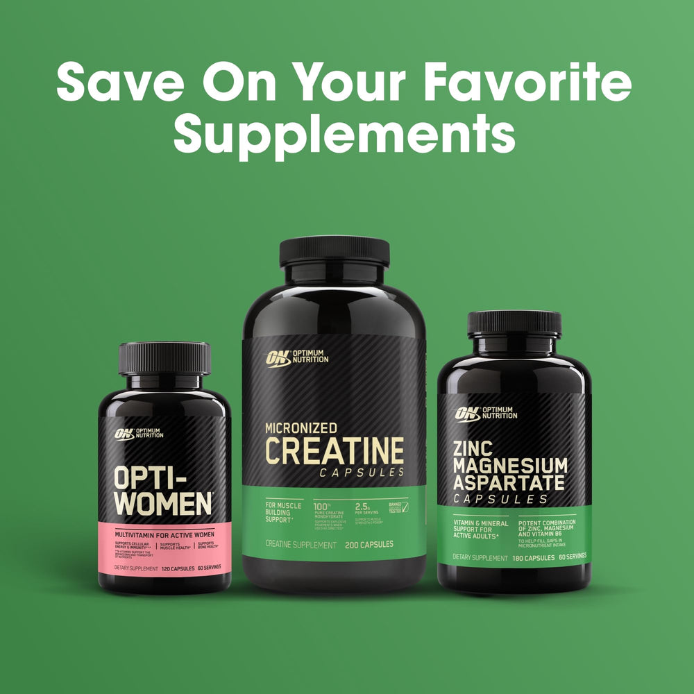 Optimum Nutrition Opti-Men 90-count bottle ready for a monthly routine.