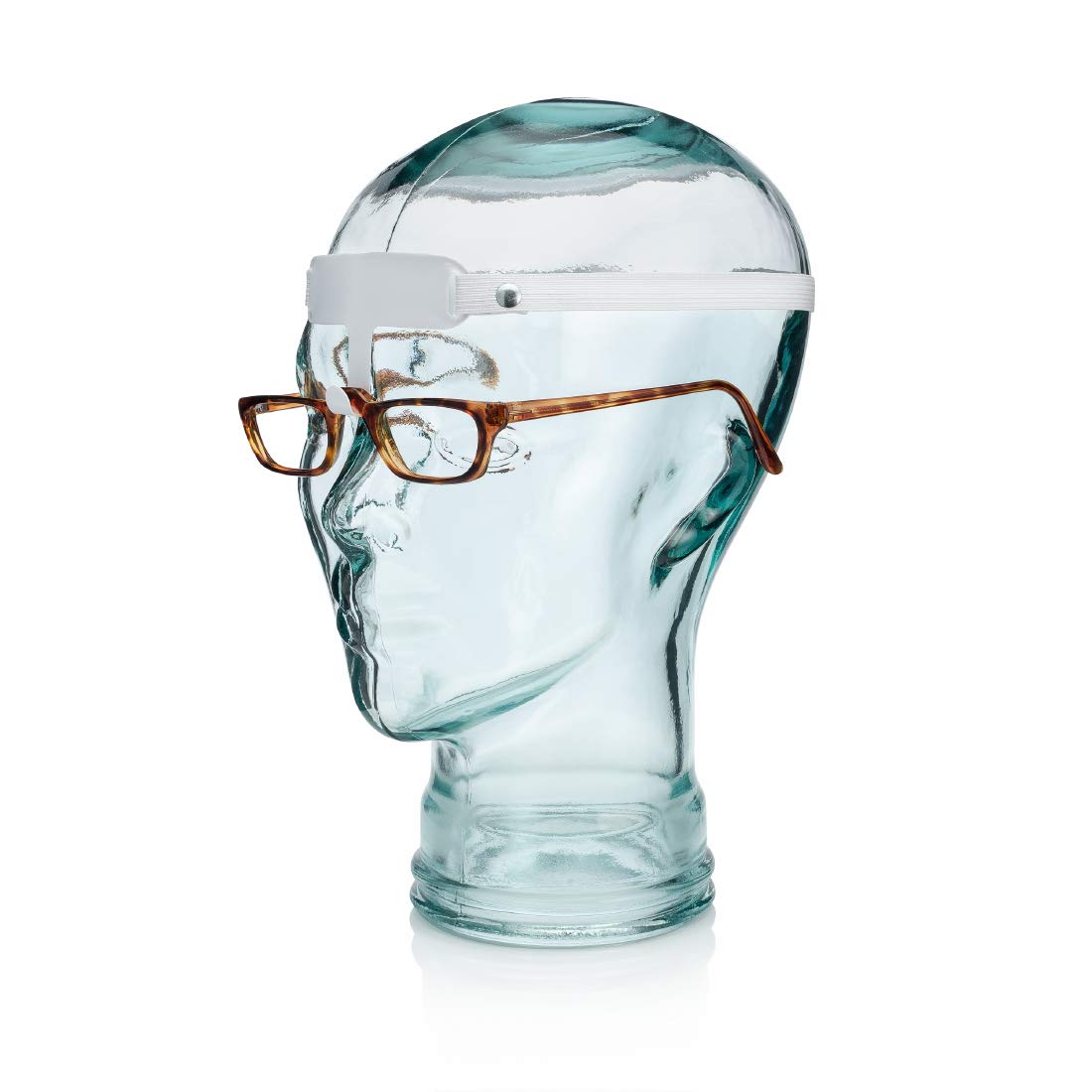 Optic Shop Pro Nose Guard lifts glasses over the nose bridge to maintain alignment.