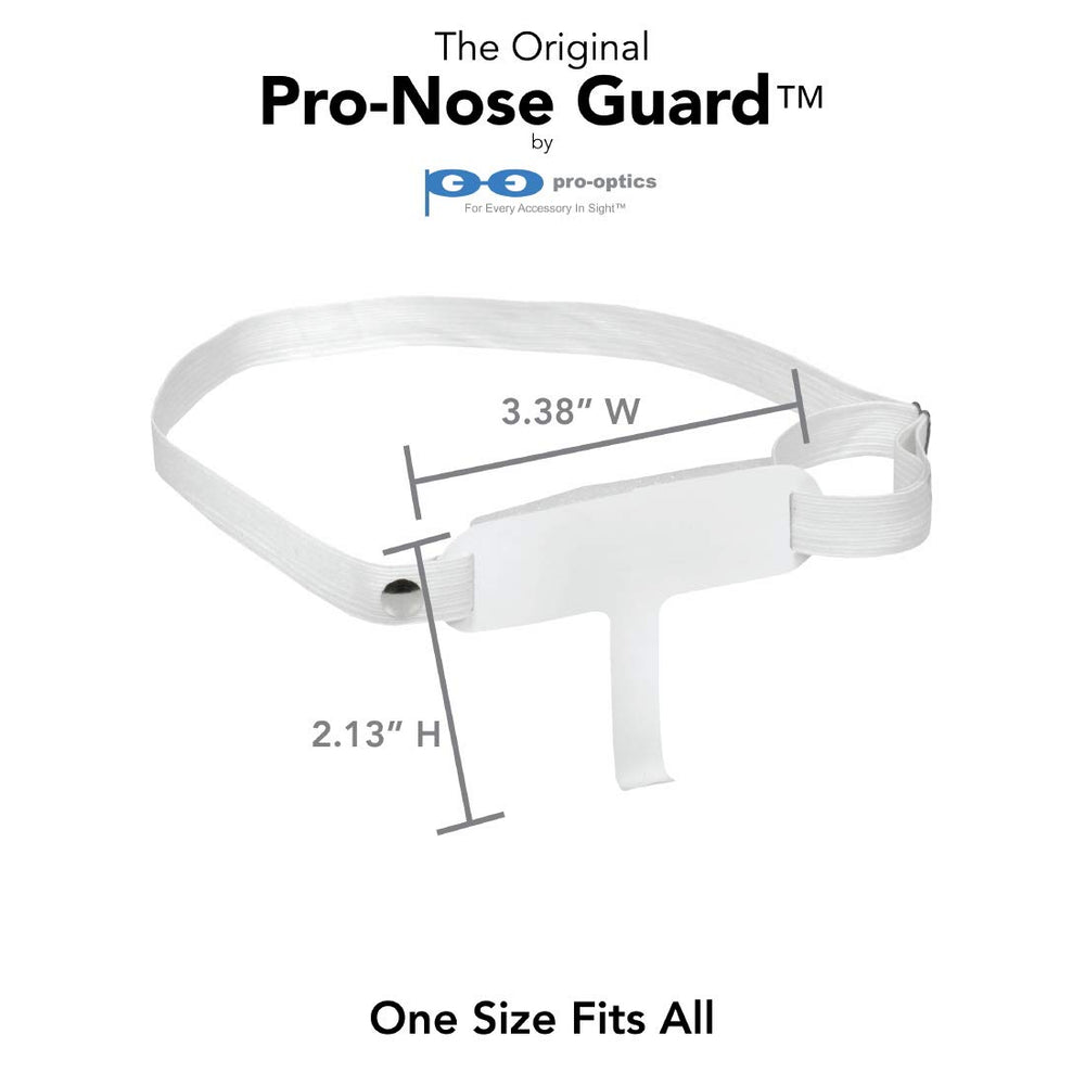 Optic Shop Pro Nose Guard foam pad adds comfort during extended wear.