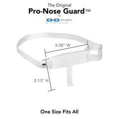 Optic Shop Pro Nose Guard foam pad adds comfort during extended wear.