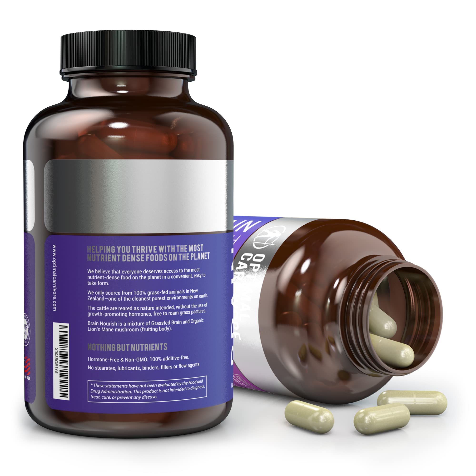 Serving image of Optimal Carnivore capsules for morning routine
