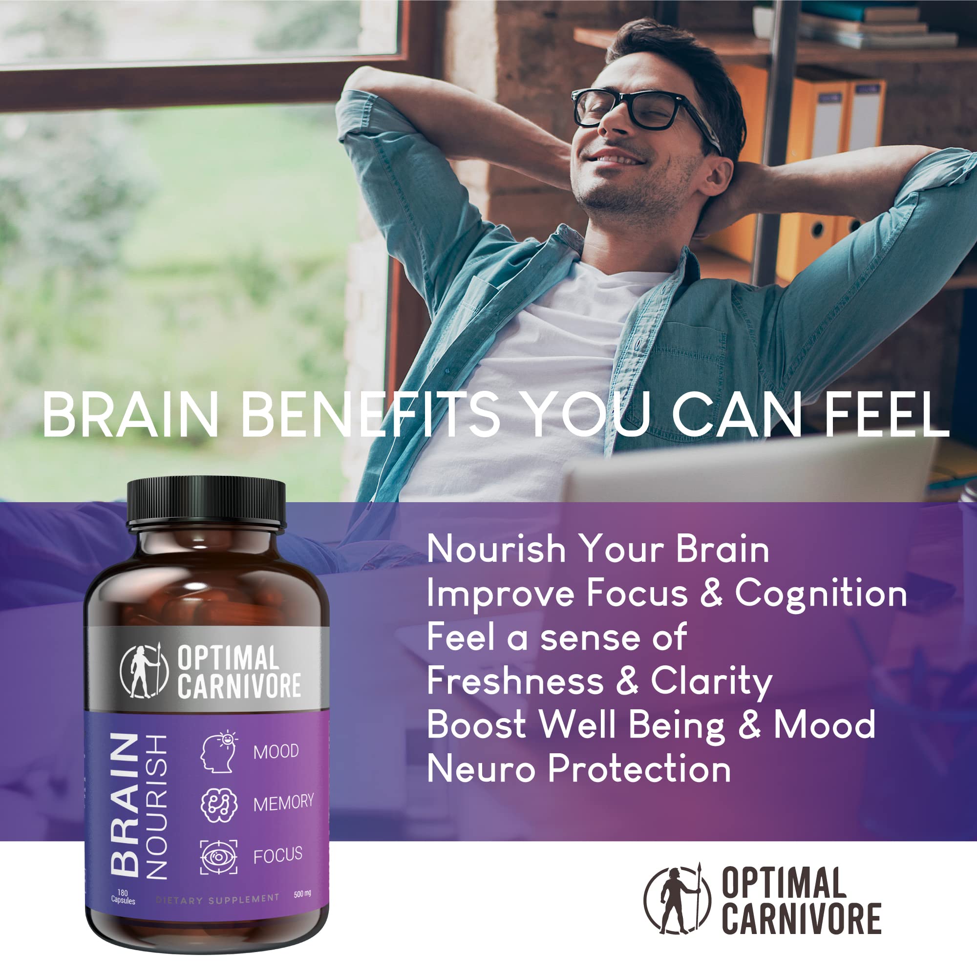 Optimal Carnivore Lions Mane organic powder emphasizes brain nourishment