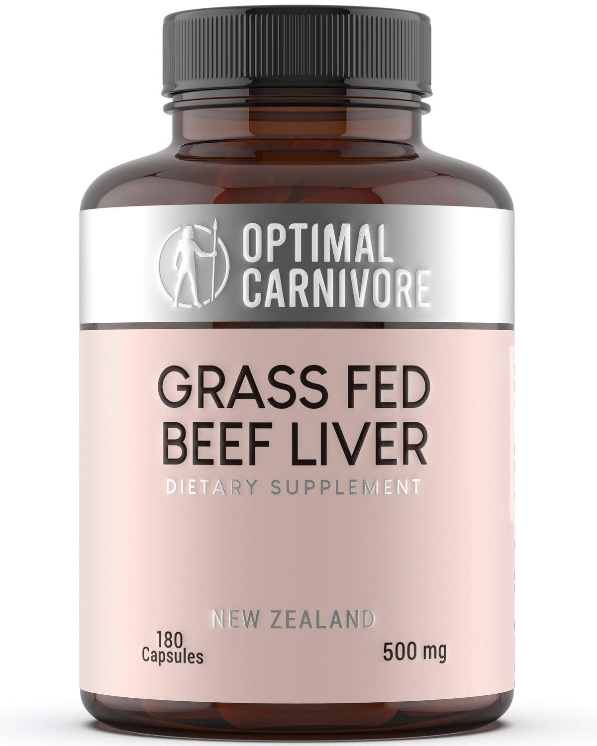 Optimal Carnivore liver capsules pack closeup for convenient nutrient-dense support.