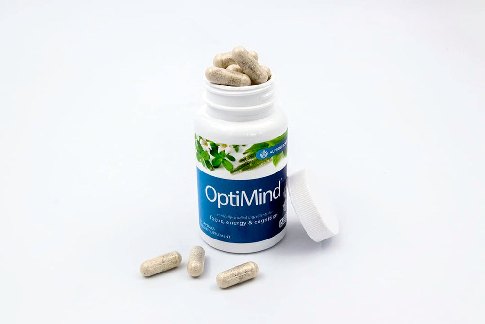 Optimind morning routine shot ready for focus.