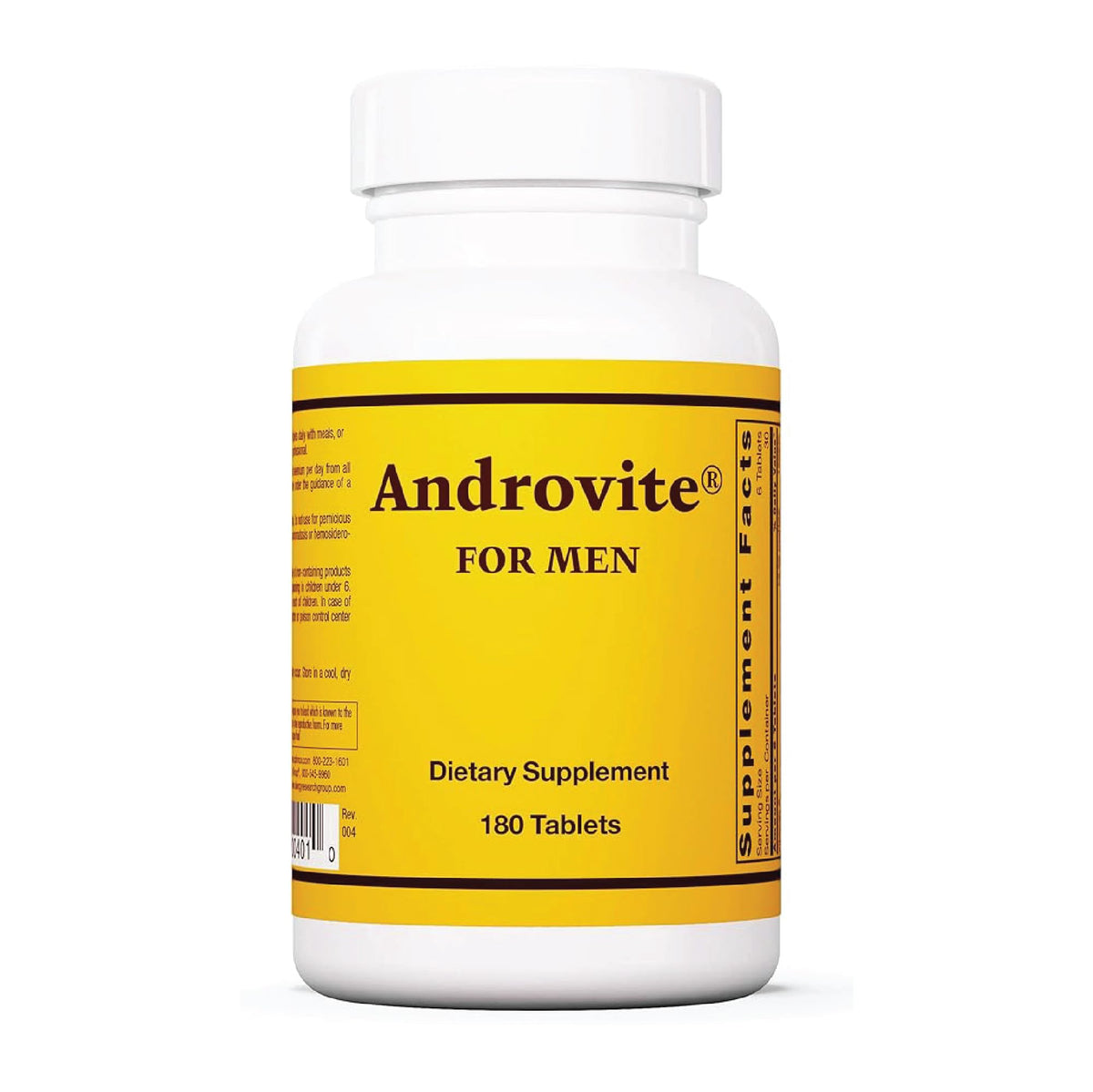 Optimox Androvite for Men bottle front view highlighting magnesium-forward support.
