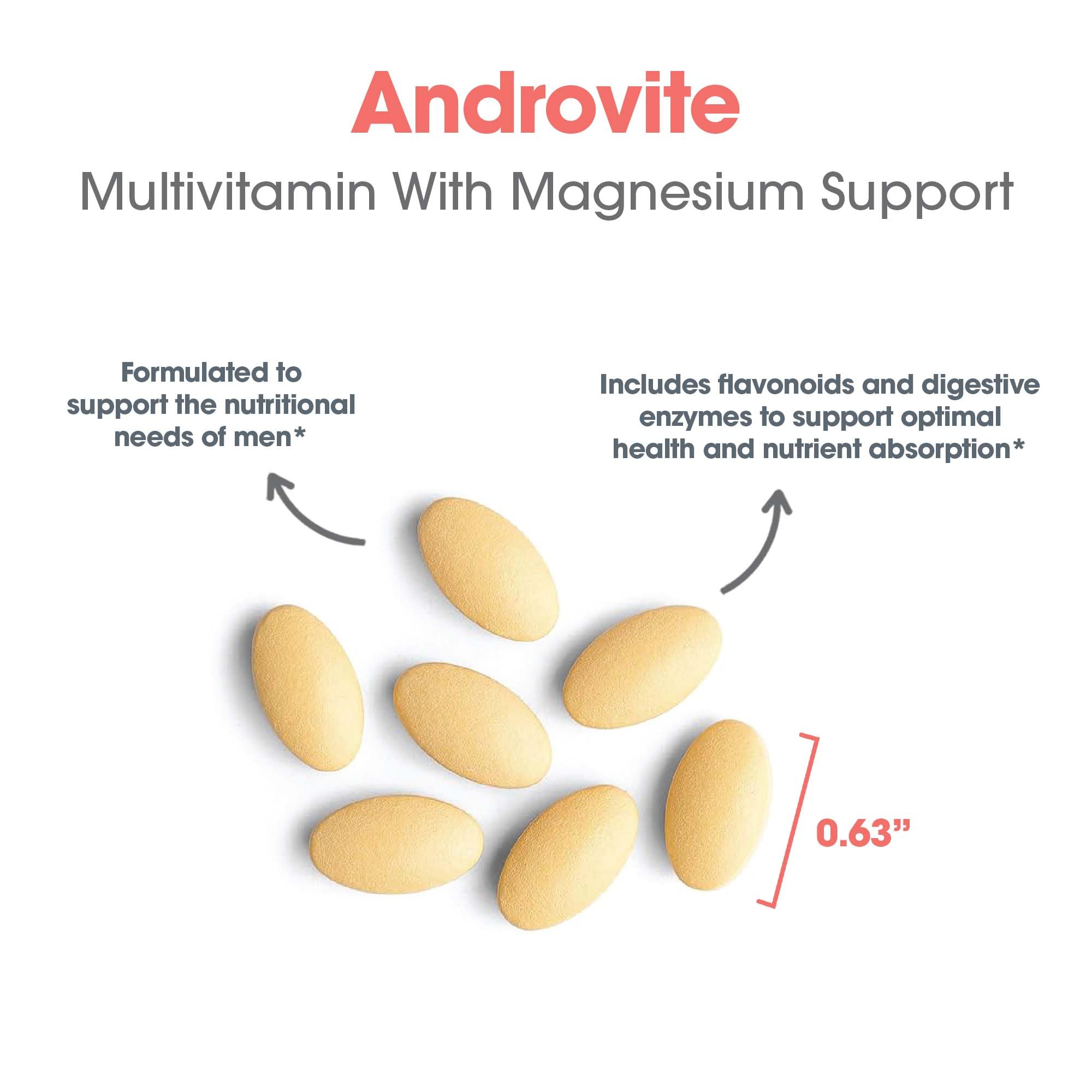 Optimox Androvite for Men digestive blend visual hints at improved nutrient absorption.