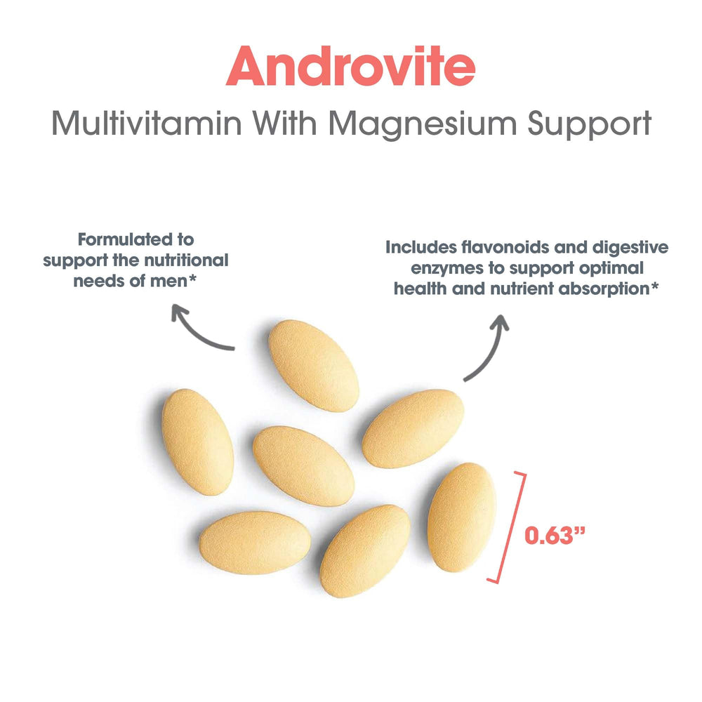 Optimox Androvite for Men digestive blend visual hints at improved nutrient absorption.