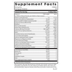 Optimox Androvite for Men ingredients glass showcasing flavonoids and digestive support blend.
