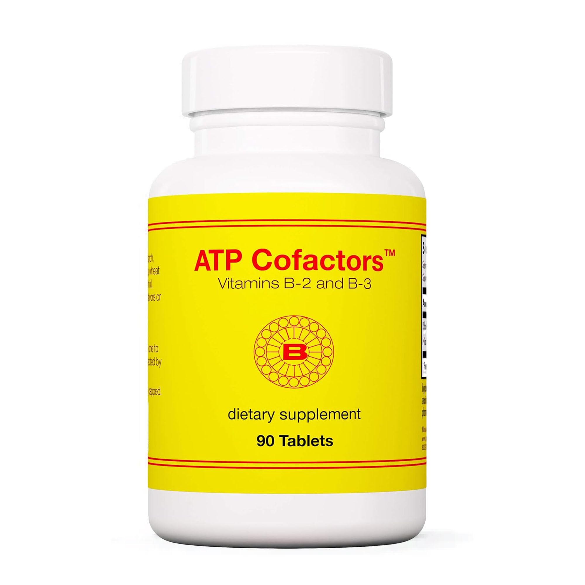 Optimox ATP Cofactors bottle front shows high-potency energy-support formula.