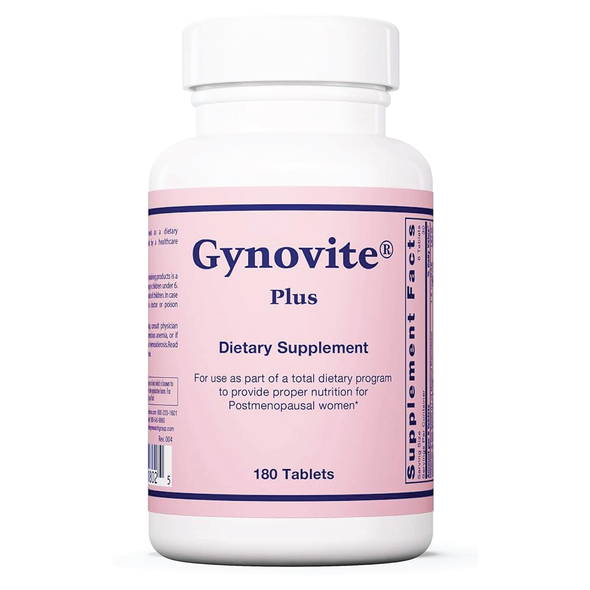 Optimox Gynovite bottle front view supporting postmenopause comfort and daily vitality