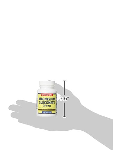 Optimum Magnesium Gluconate Tablets dosage on spoon for easy daily use