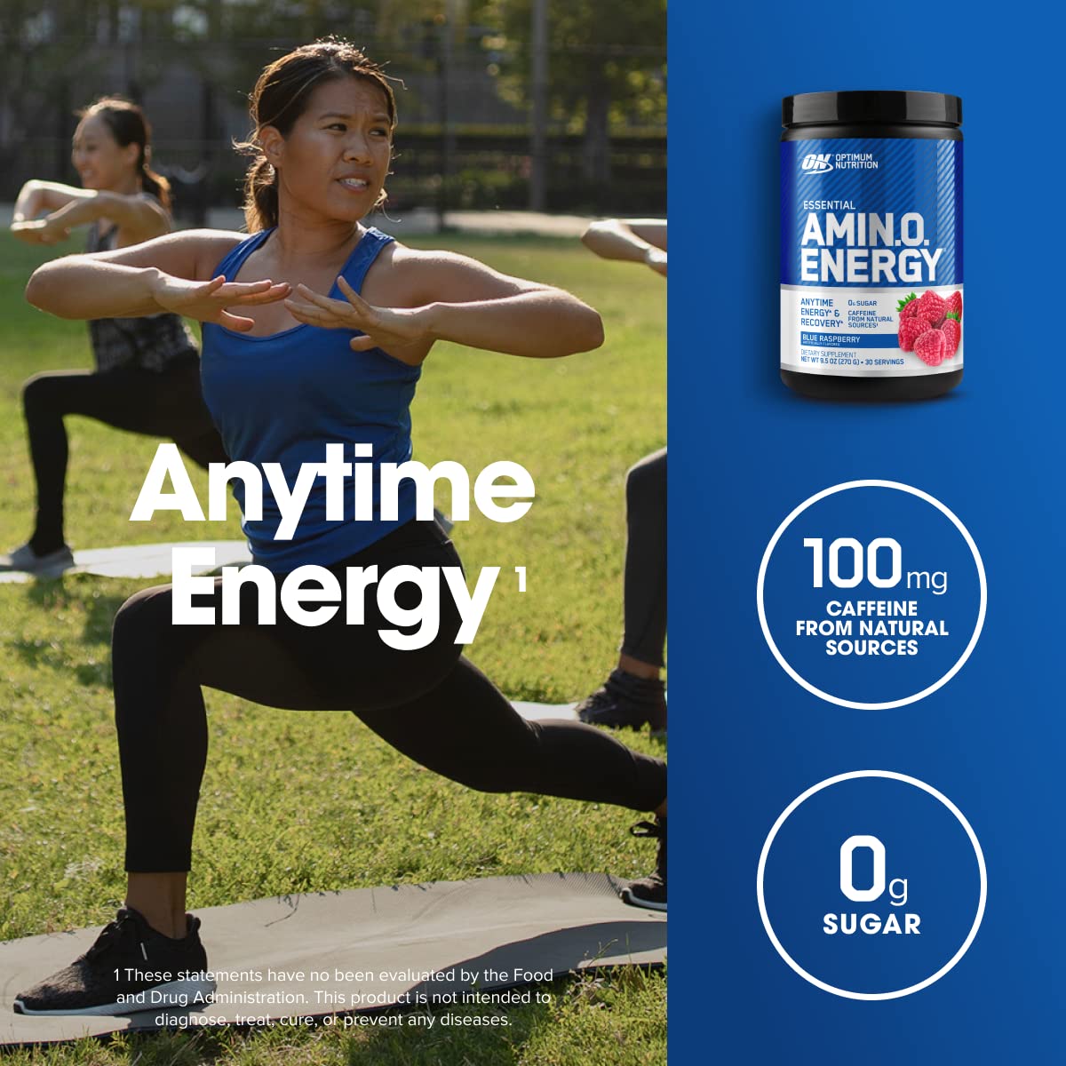 Optimum Nutrition Amino Energy green tea extract adds natural caffeine and antioxidants