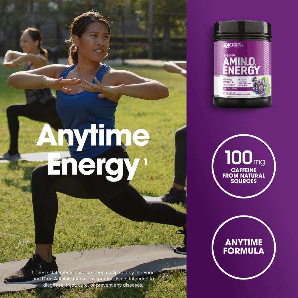 Optimum Nutrition Amino Energy caffeine boost powers gym sessions