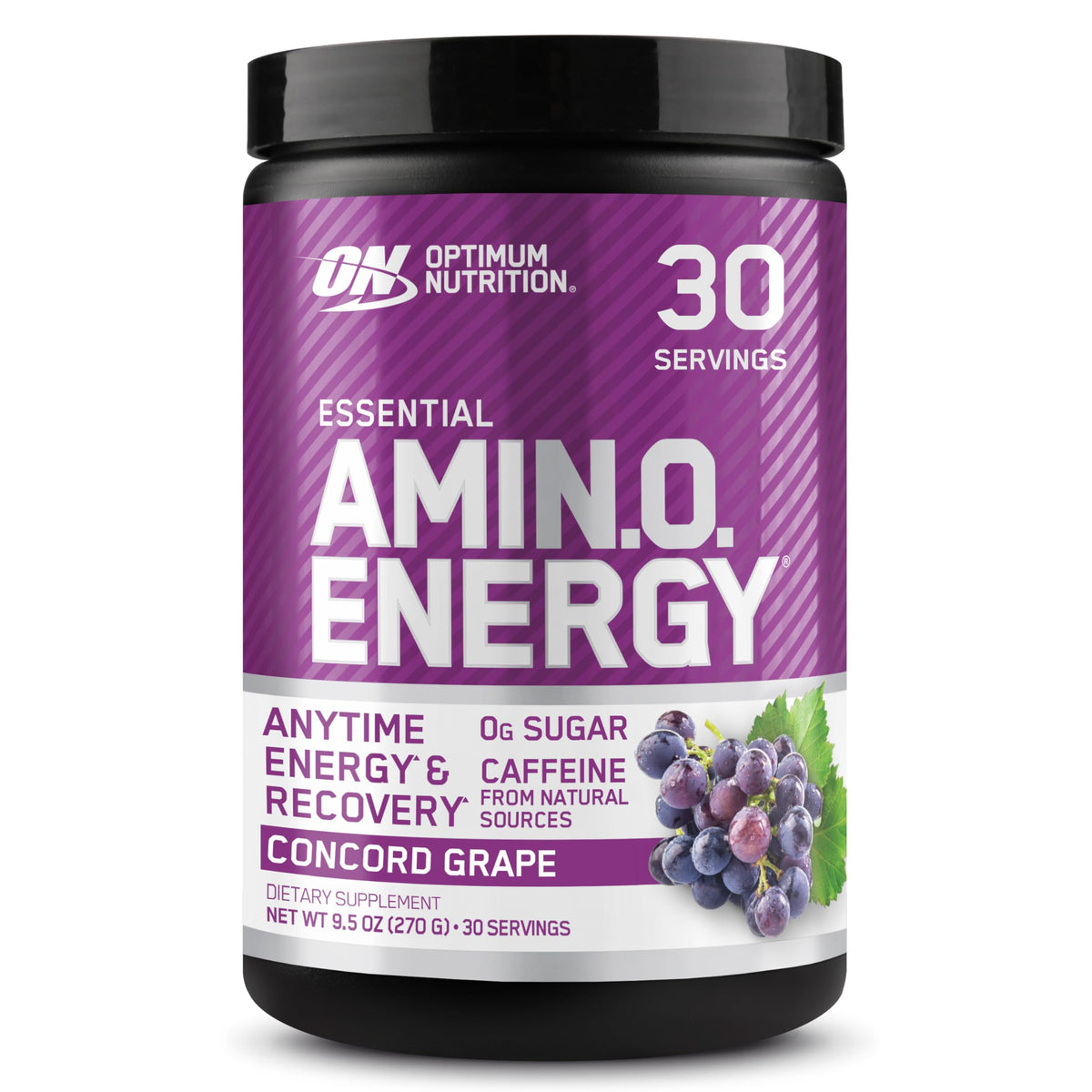 Optimum Nutrition Amino Energy front label shows pre-workout energy and focus benefits