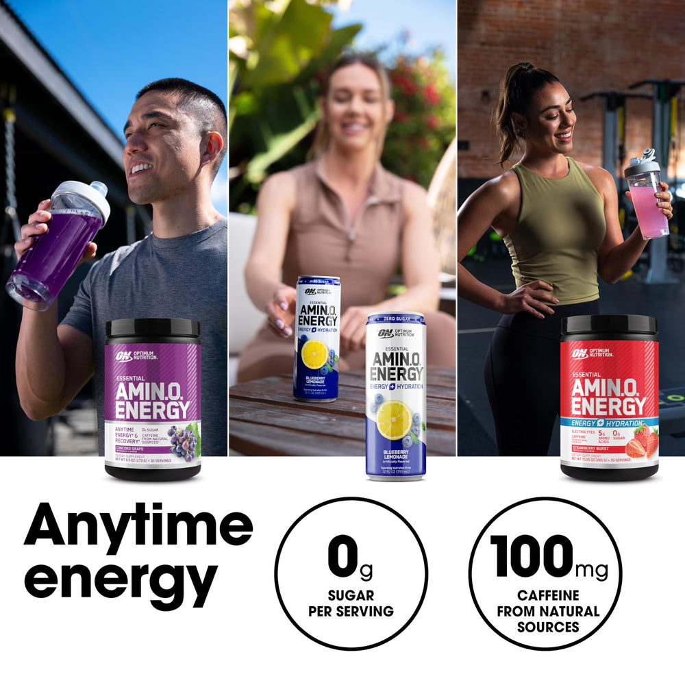 Optimum Nutrition Amino Energy with green tea extract noted for natural energy