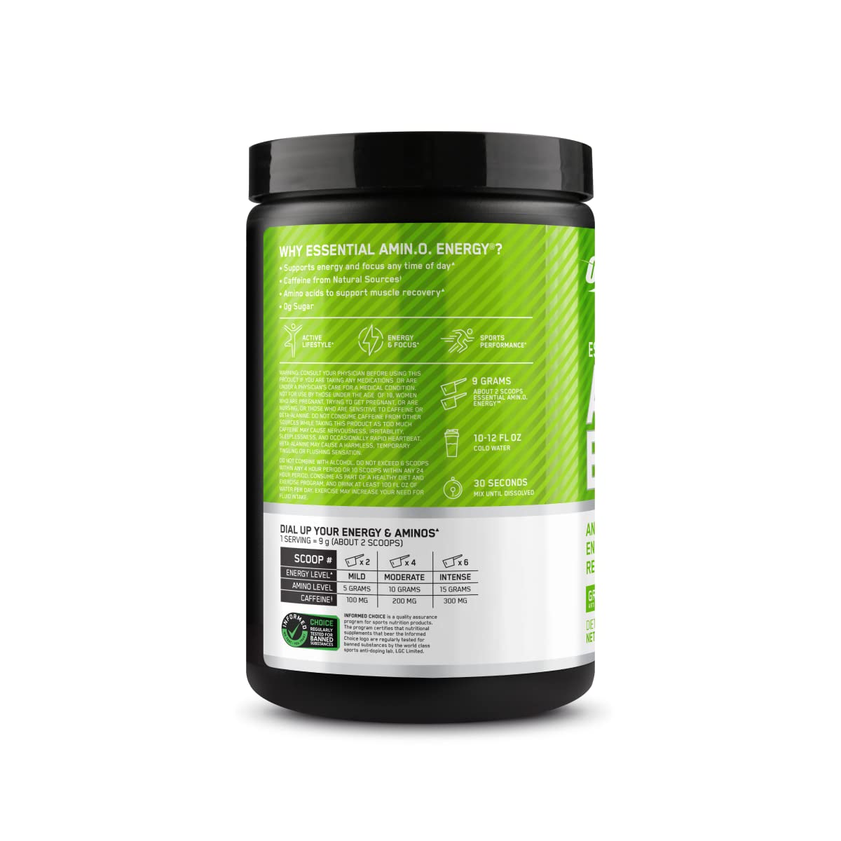 Optimum Nutrition Amino Energy packaging variation shown in product imagery.