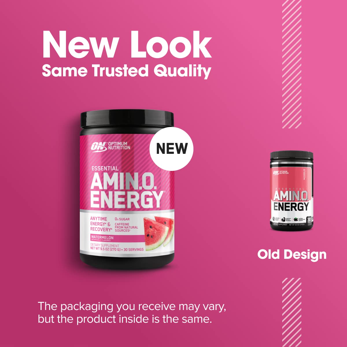 Optimum Nutrition Amino Energy Watermelon bottle pour showing easy hydration before training