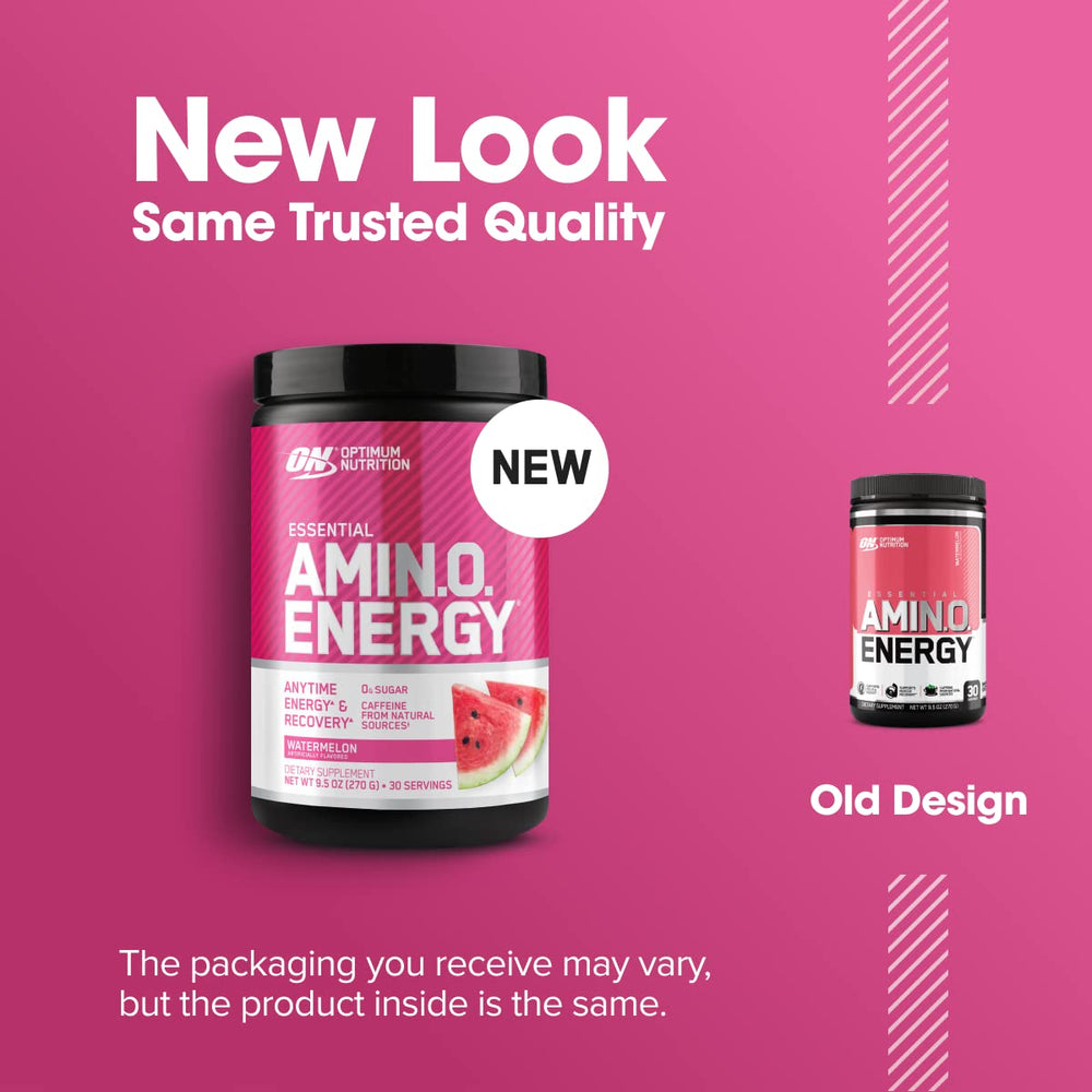 Optimum Nutrition Amino Energy Watermelon bottle pour showing easy hydration before training