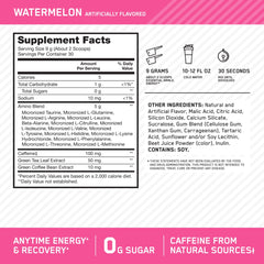 Optimum Nutrition Amino Energy Watermelon glass with dissolved powder for fast mix