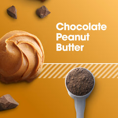 Optimum Nutrition Gold Standard casein chocolate peanut butter shaker ready for on-the-go meals.