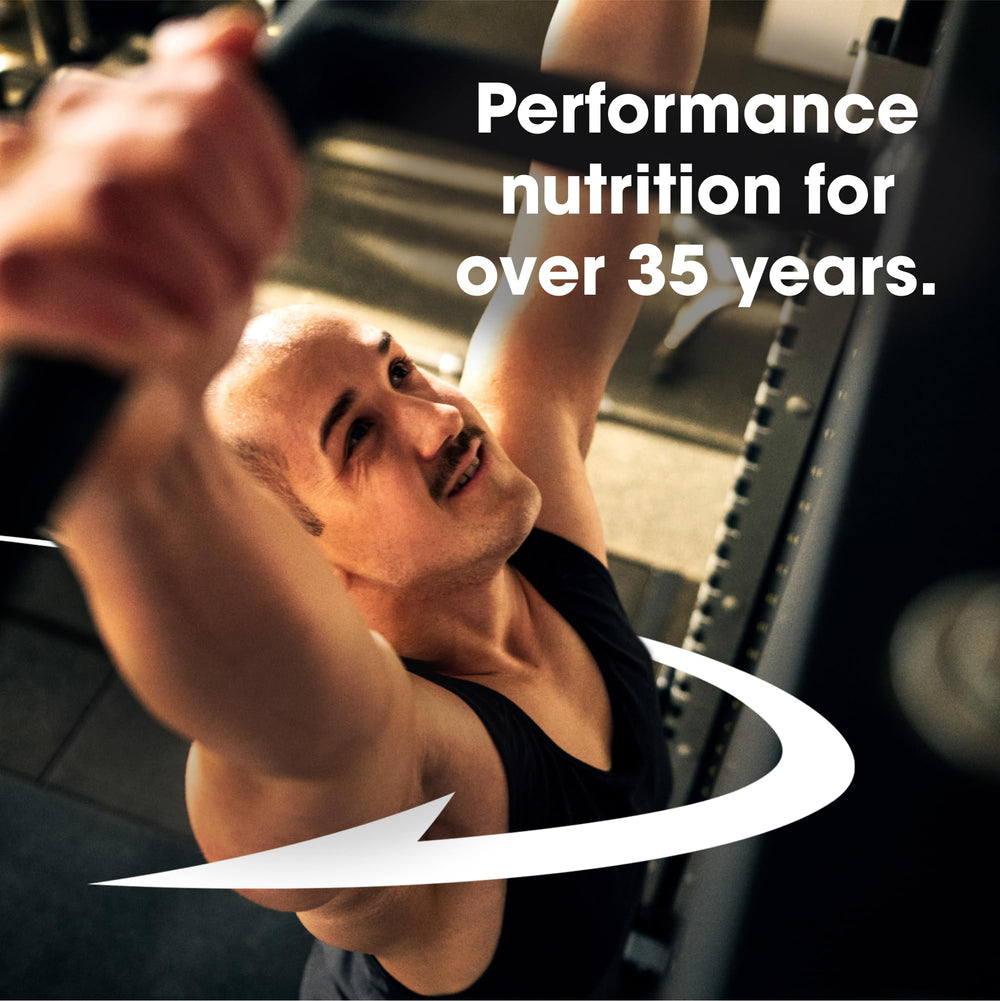 Optimum Nutrition icons highlight beta-alanine and vitamin D benefits