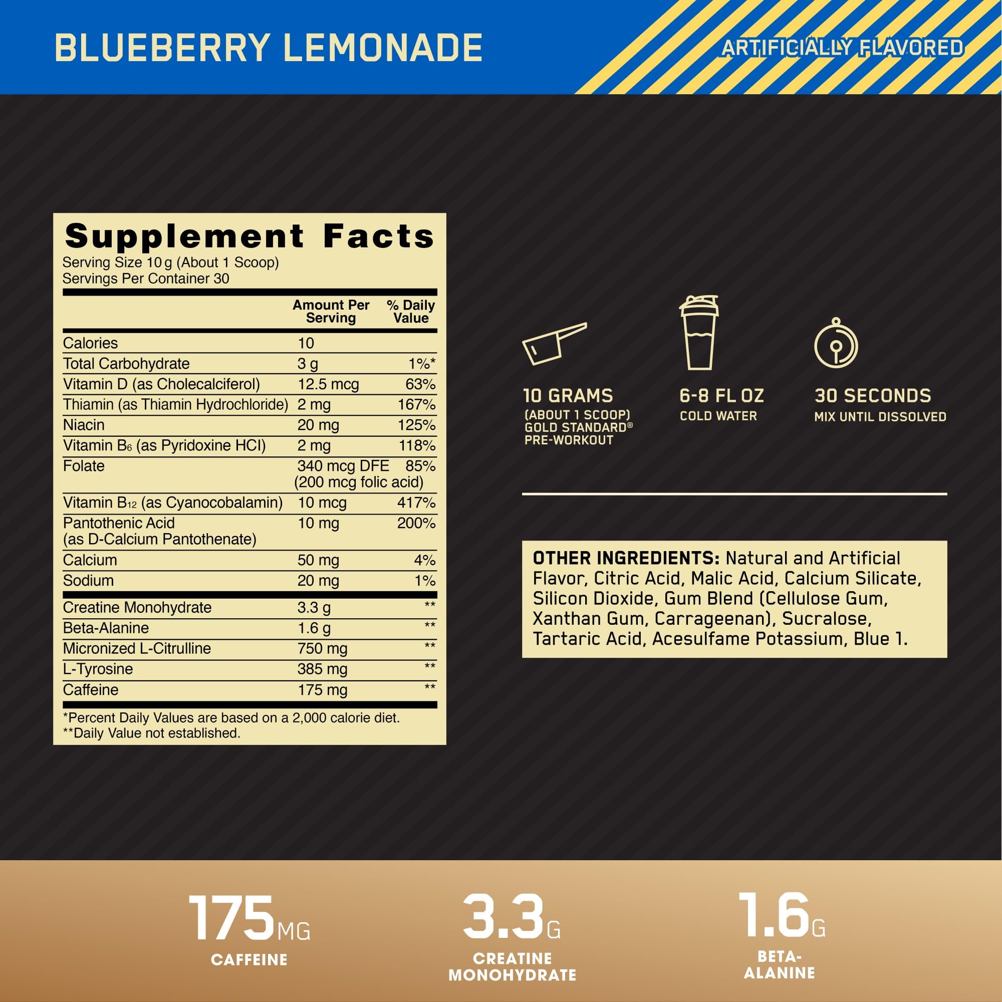 Optimum Nutrition Pre-Workout shaker ready for quick mix before workout