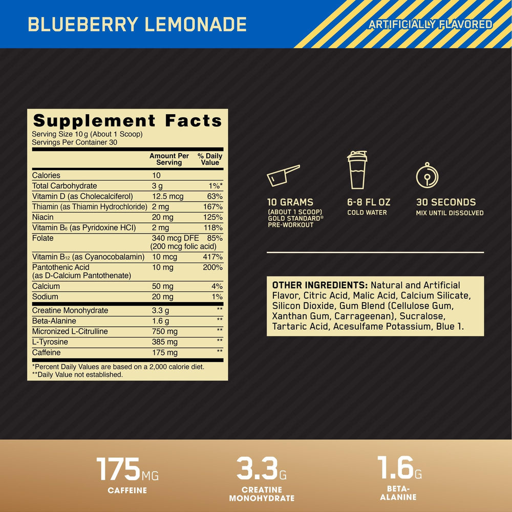Optimum Nutrition Pre-Workout shaker ready for quick mix before workout