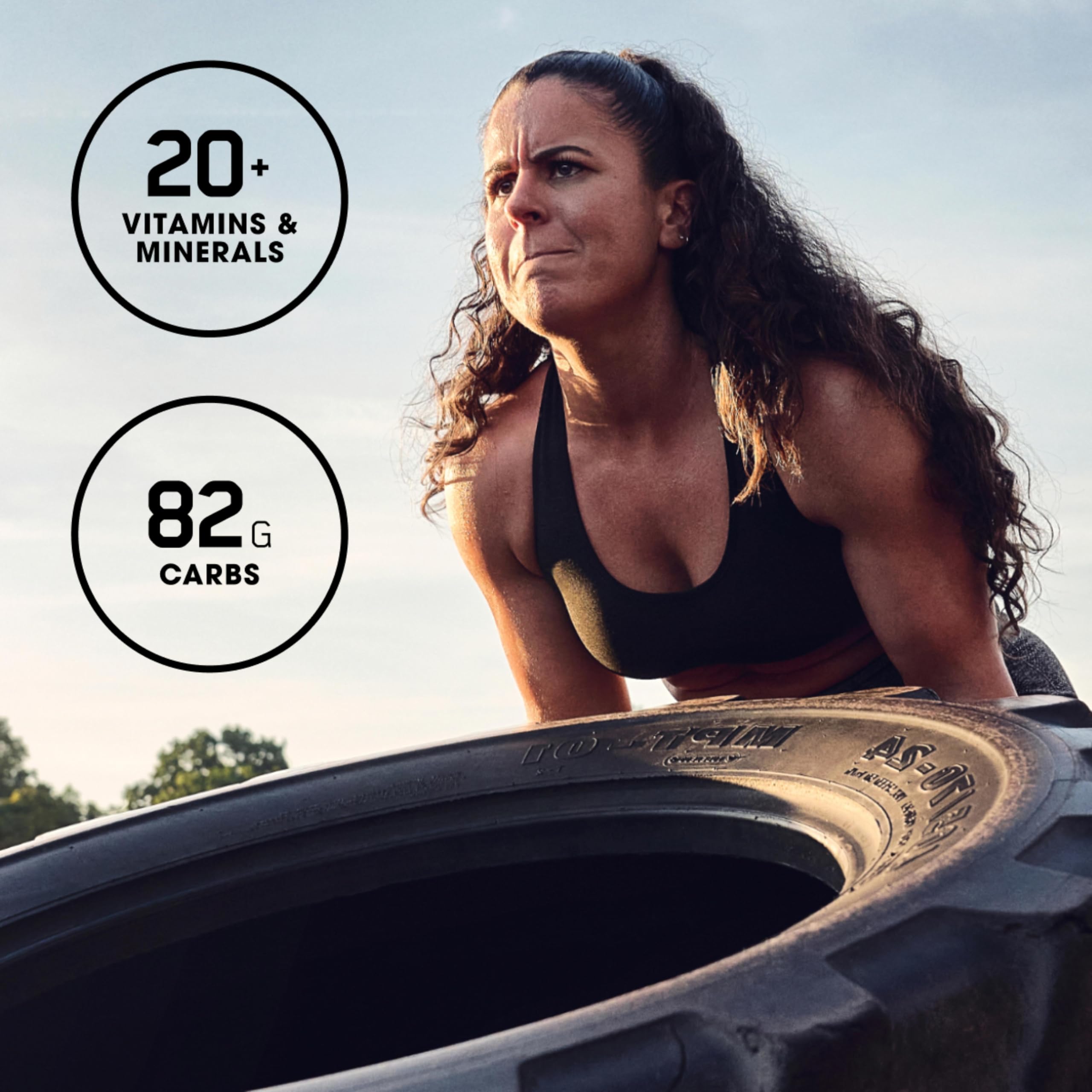 Carbohydrate-rich shake in a cup, energy replenishment after workouts