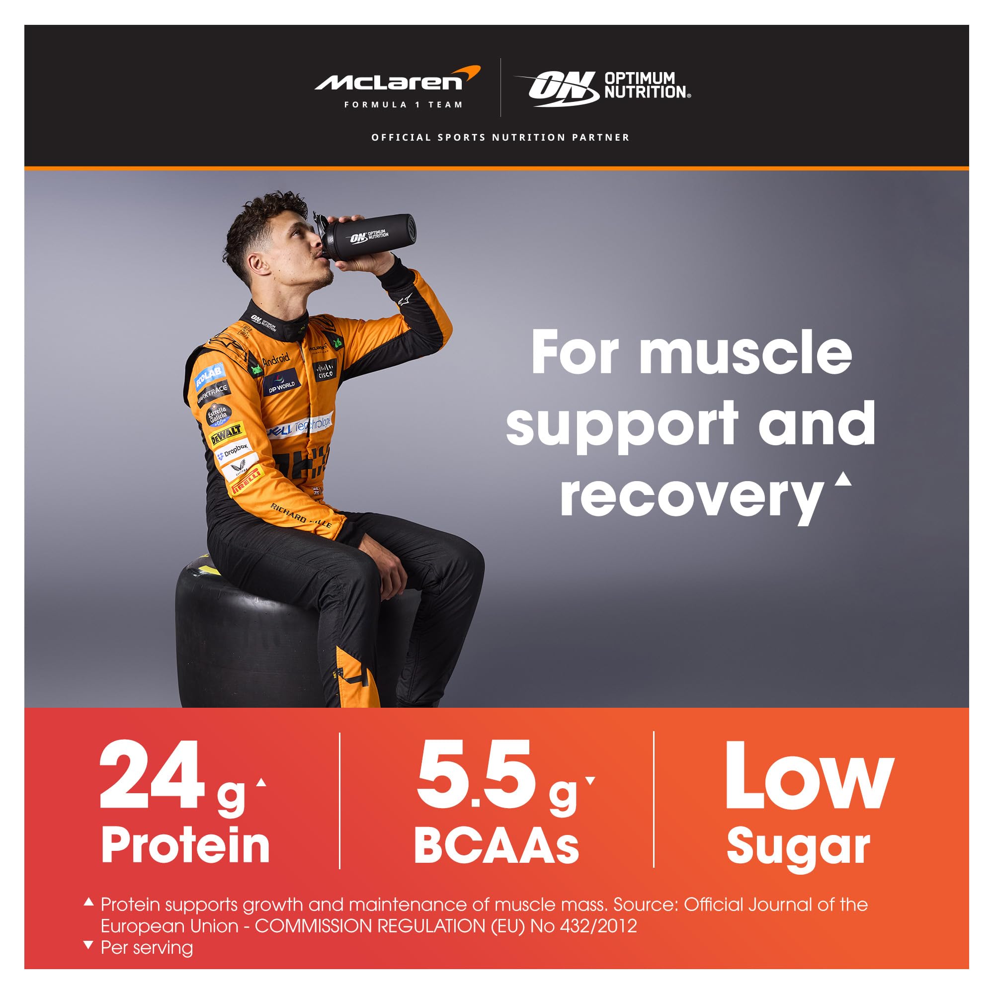 Scoop of Optimum Nutrition Gold Standard Banana Cream used for fast recovery shakes