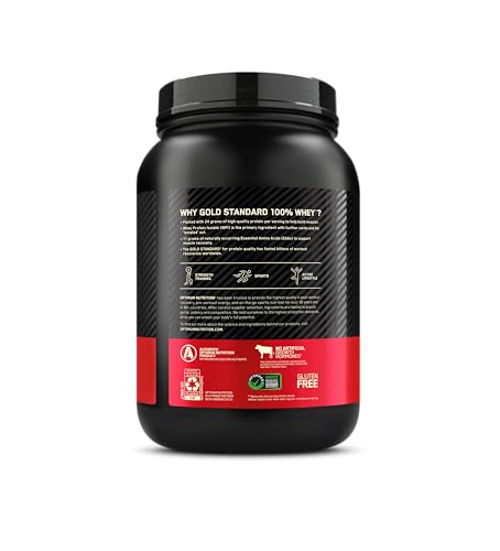 Optimum Nutrition Gold Standard Cookies & Cream shake with creamy texture.