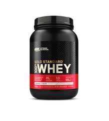 Optimum Nutrition Gold Standard Cookies & Cream tub for post-workout protein.