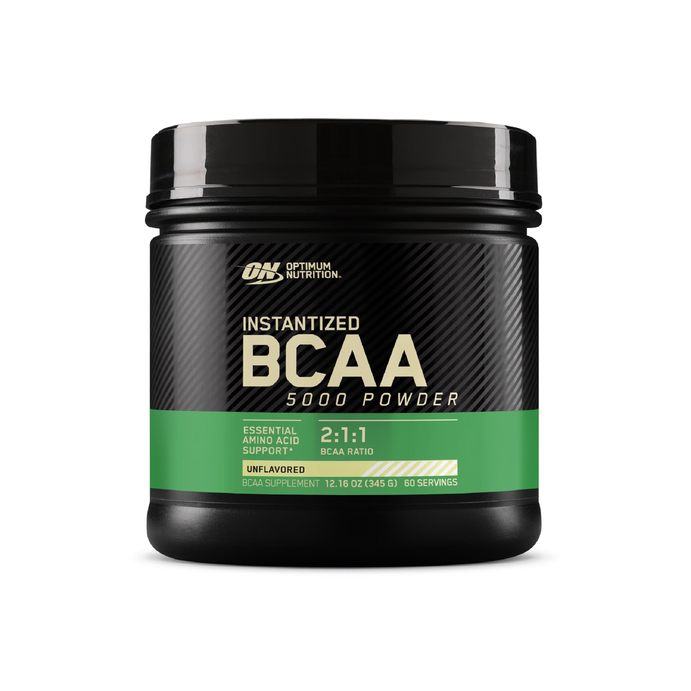 Optimum Nutrition instantized BCAA powder unflavored 5000mg in shaker for easy mixing