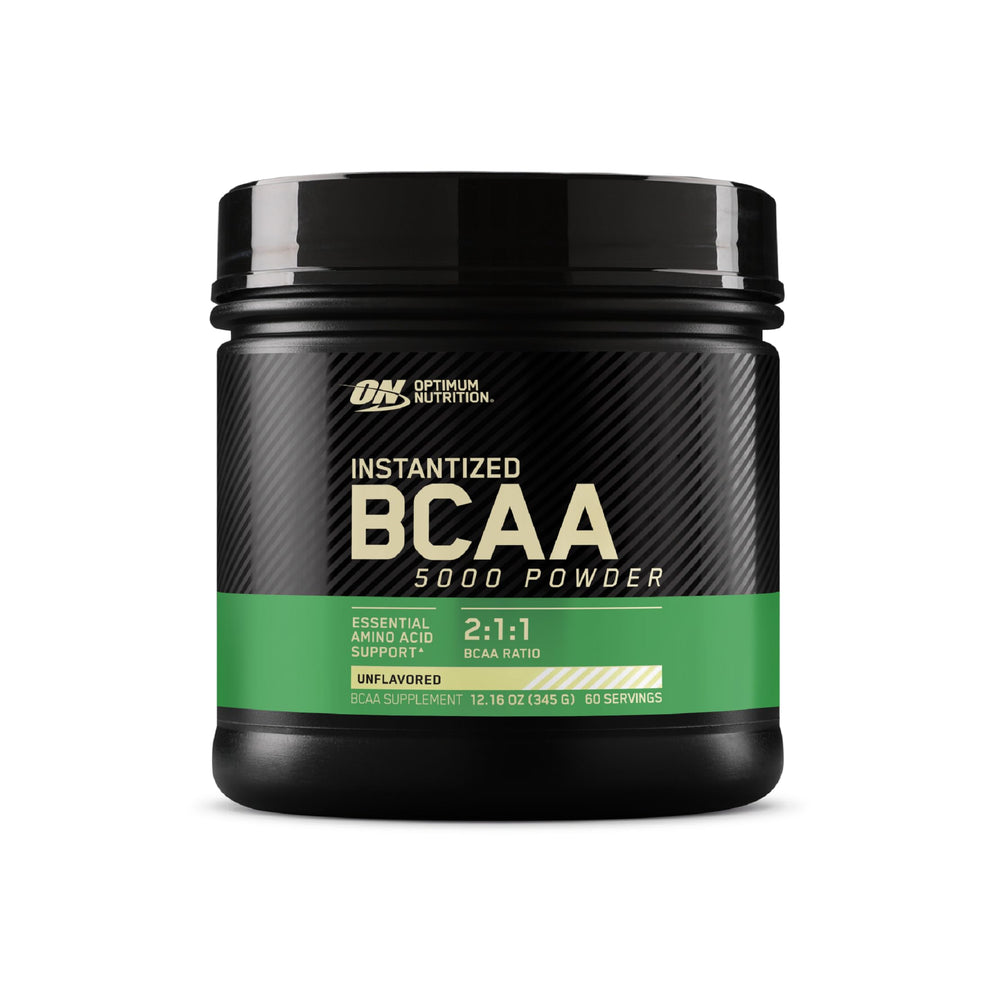 Optimum Nutrition instantized BCAA powder unflavored 5000mg in shaker for easy mixing
