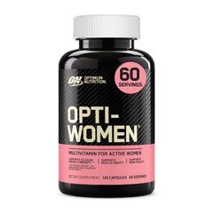 Optimum Nutrition Opti-Women bottle front for daily immune-support multivitamin.