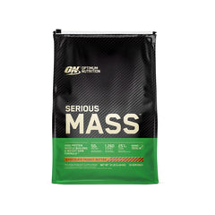 Optimum Nutrition Serious Mass bottle pouring a high-calorie post-workout shake