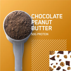 Optimum Nutrition Serious Mass mix in glass with fruit for calories