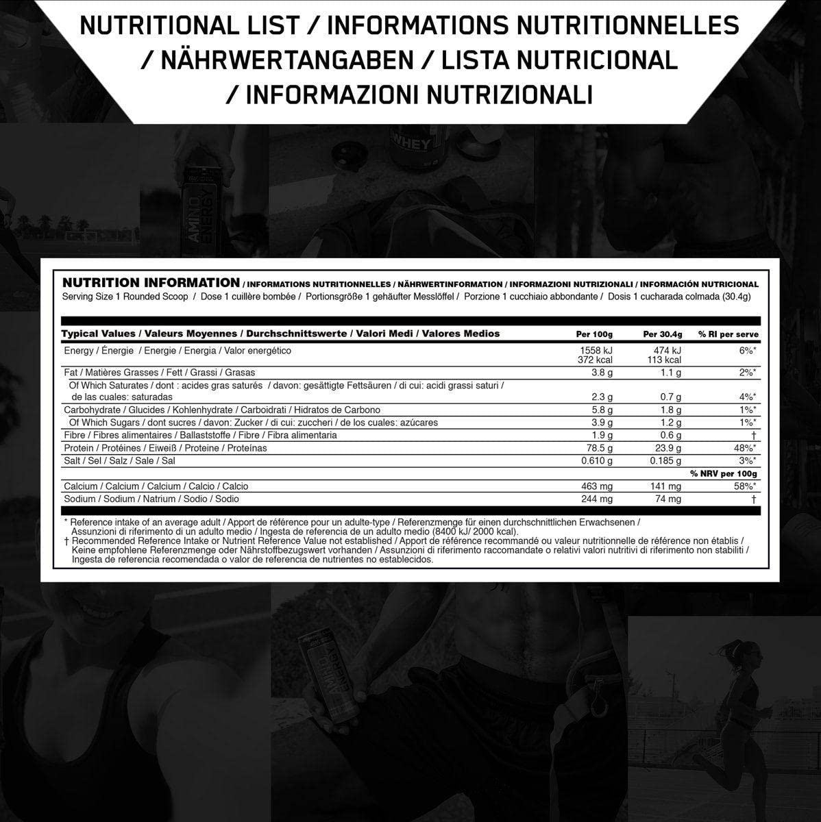Optimum Nutrition shake blended into smoothie for protein boost