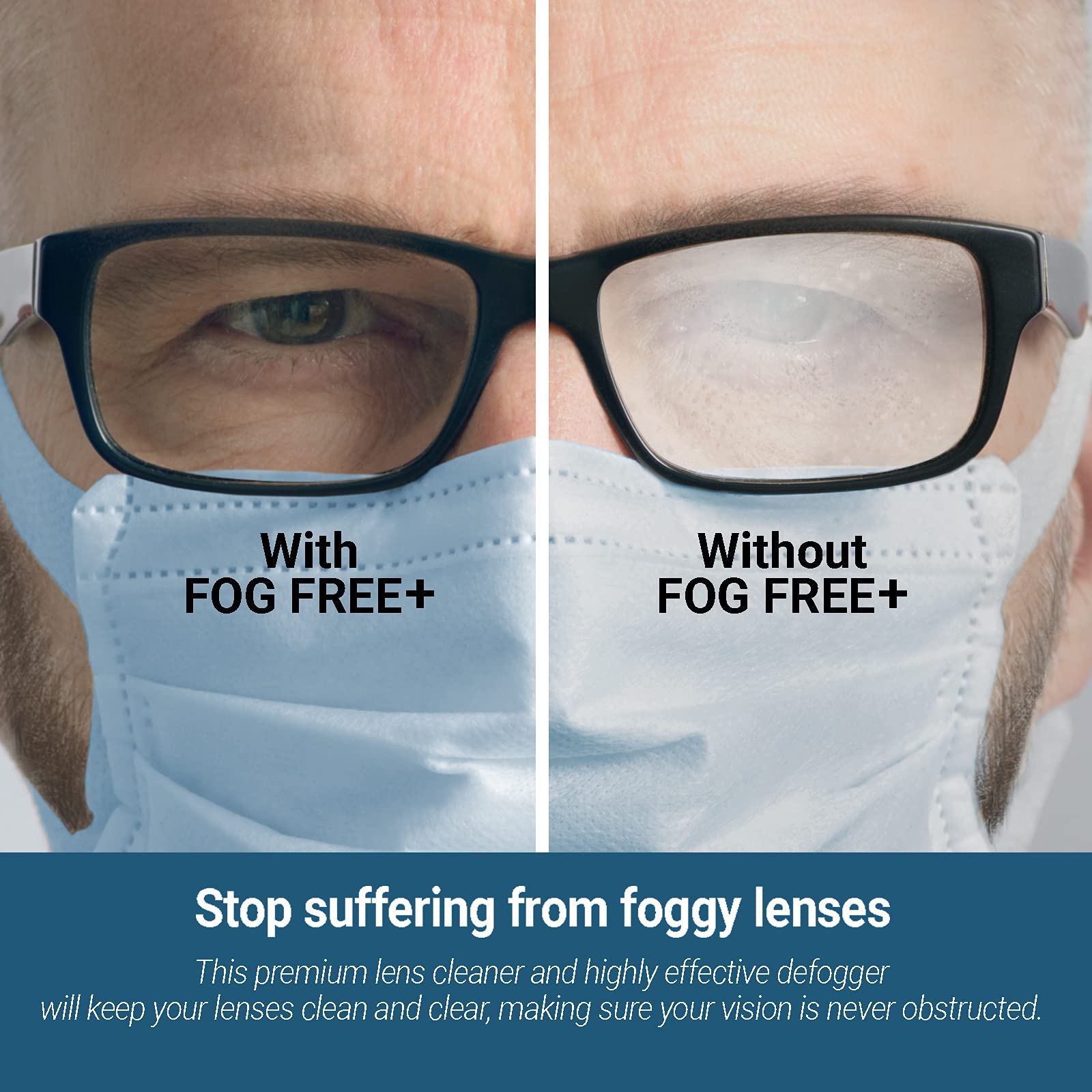 OptiSource Fog Free Plus applying solution on a lens for even coverage.